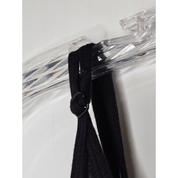 🎄 Splendid sleeveless v-neck flare bottom jumpsuit cozy lounger small black - Picture 10 of 17